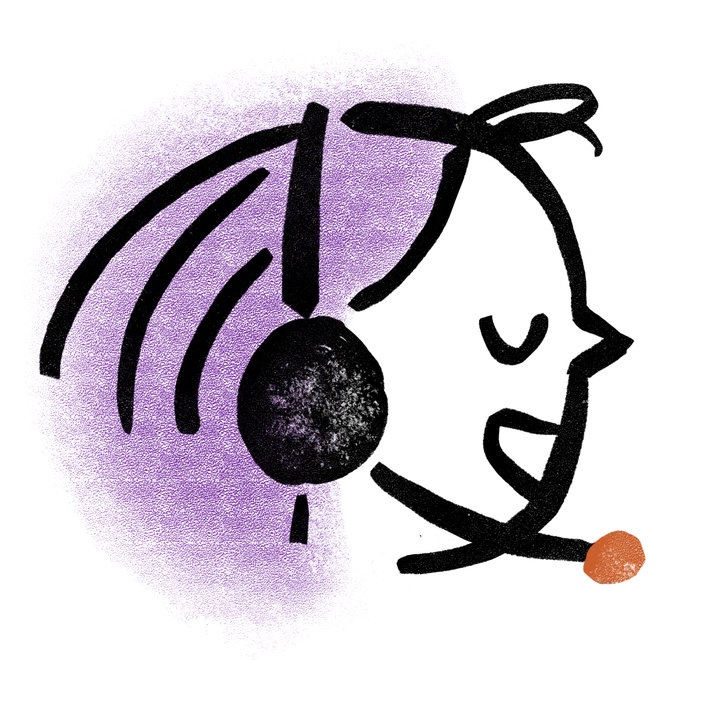 Illustration of Contact Center employee